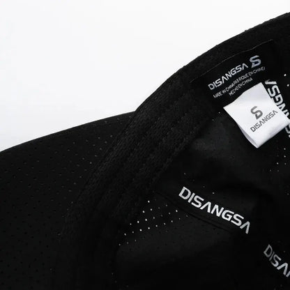 Black athletic shirt with Disangsa branding on a white background