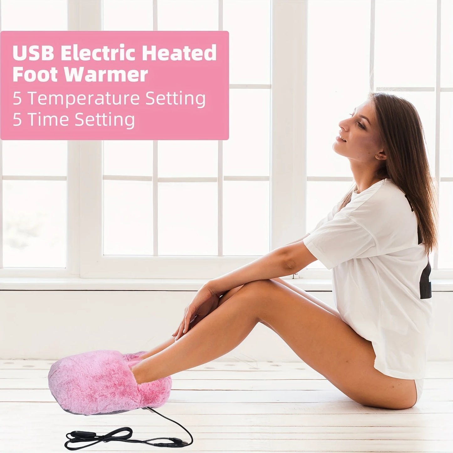 USB electric foot warmer, constant temperature, soft goose down, washable, winter warmth, bedroom essential. USB Electric Foot Warmer, Constant Temperature Heating, Soft Goose Down Foot Warmer, Washable Winter Foot Heater, 5V Foot Warmer, Bedroom Foot Warmer, Cozy Foot Heater, Portable USB Foot Warmer, Winter Foot Heating Pad.