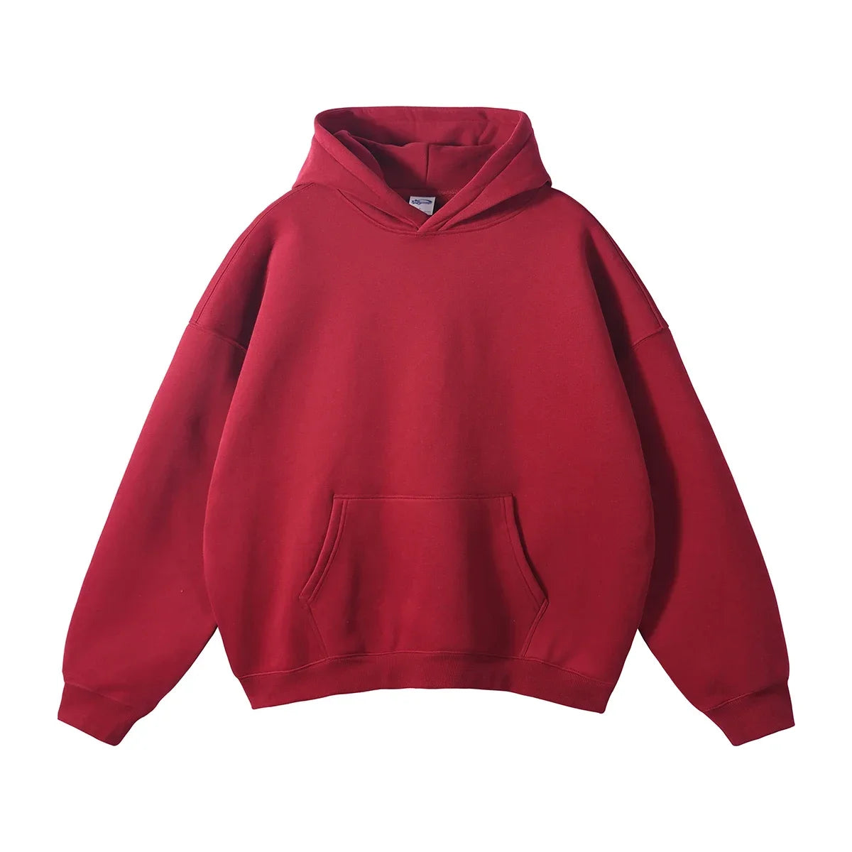 Red hoodie on a white background