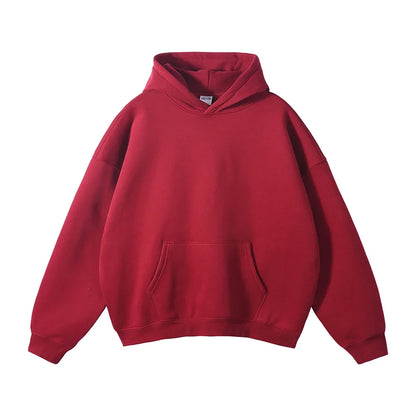 Red hoodie on a white background