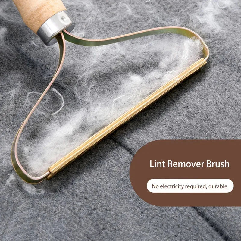 Portable lint remover and pet hair brush for clothes and furniture