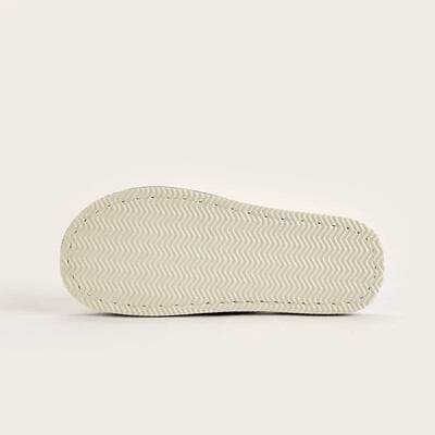 Unisex linen home slippers with breathable open-toe design and cushioned non-slip sole for indoor comfort at home.