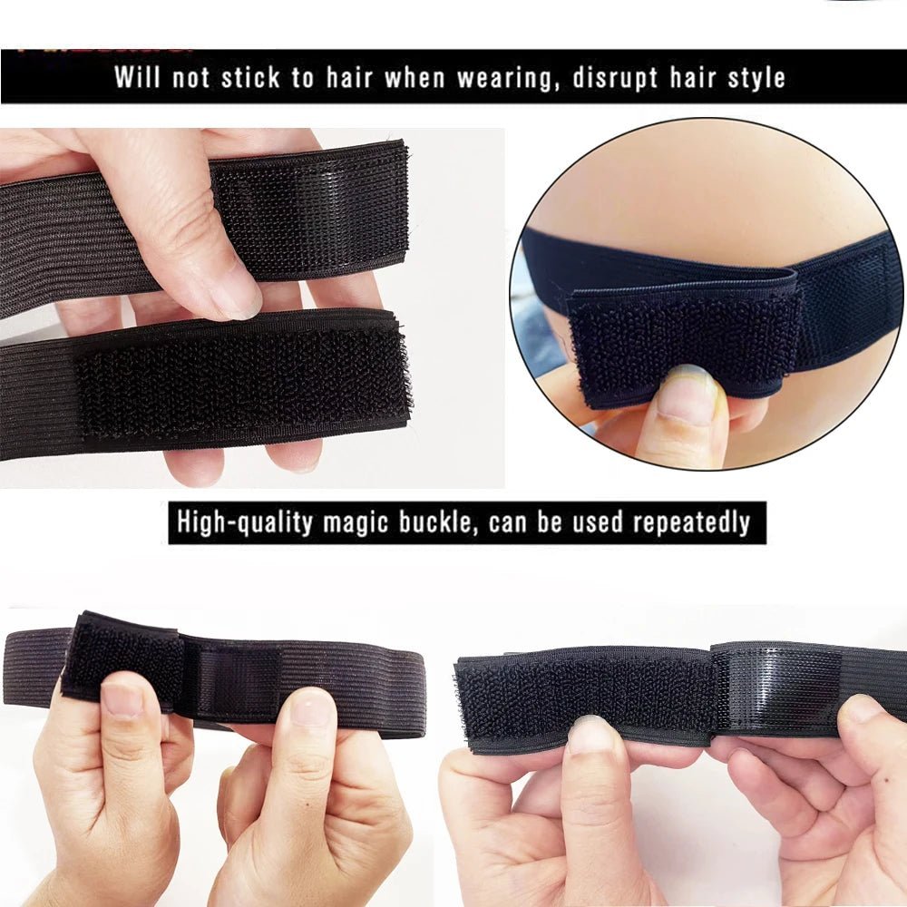 Adjustable Elastic Headband for Lace Wigs - With Magic Tape - FTF Market