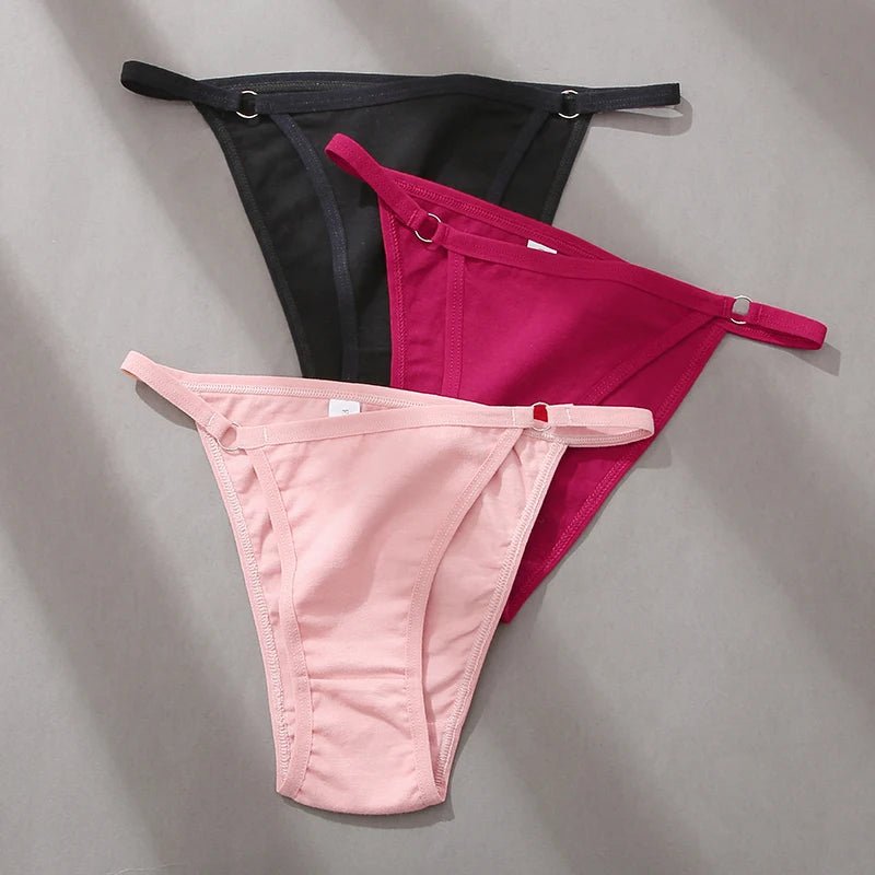 3-pack low-rise cotton O-ring bikini briefs women FTF Market UK