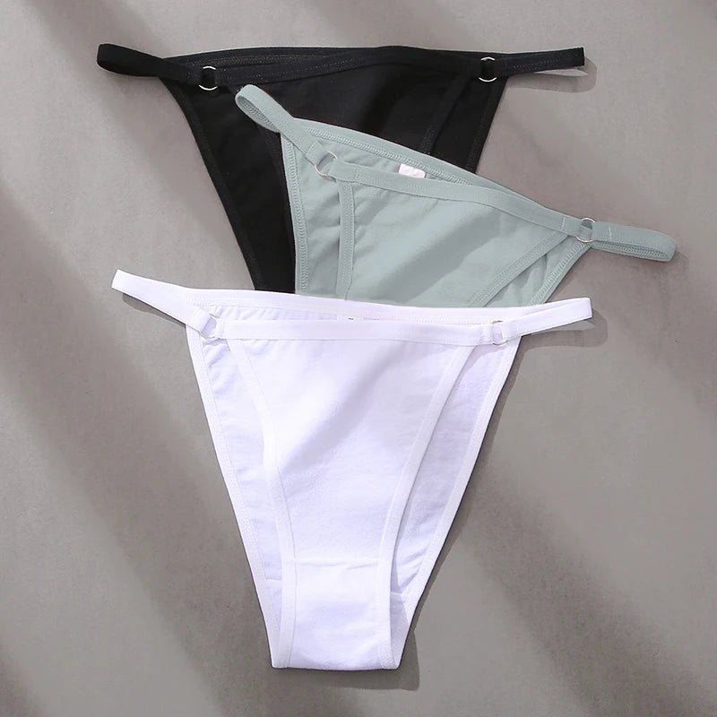 3-pack low-rise cotton O-ring bikini briefs women FTF Market UK