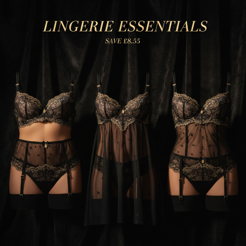 Luxury Lingerie Essentials Bundle UK - Save £8.55 on 3 Sets