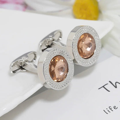 Men's Zirconia Cufflinks UK - FTF Market