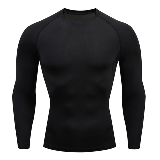 Men's long sleeve sports top in multiple colors, perfect for outdoor activities.