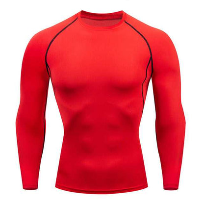 Men's long sleeve sports top in multiple colors, perfect for outdoor activities.