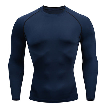 Men's long sleeve sports top in multiple colors, perfect for outdoor activities.