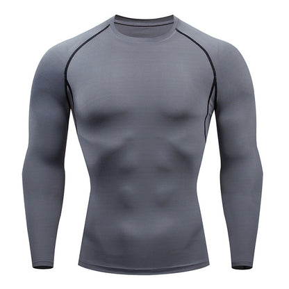 Men's long sleeve sports top in multiple colors, perfect for outdoor activities.