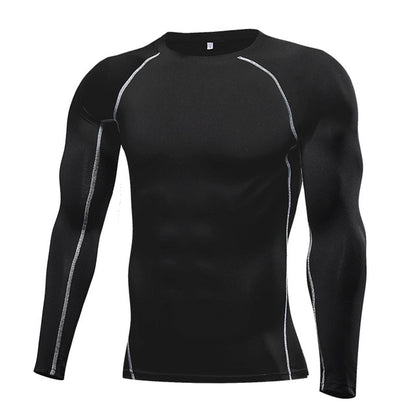 Men's long sleeve sports top in multiple colors, perfect for outdoor activities.