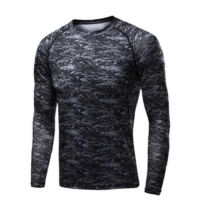 Men's long sleeve sports top in multiple colors, perfect for outdoor activities.