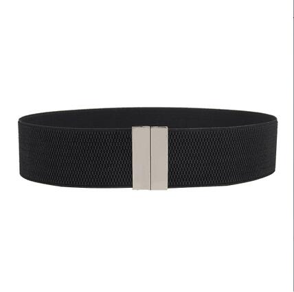 Wide black belts for dresses, chic fashion accessories, versatile and elegant.