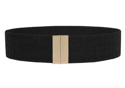 Wide black belts for dresses, chic fashion accessories, versatile and elegant.