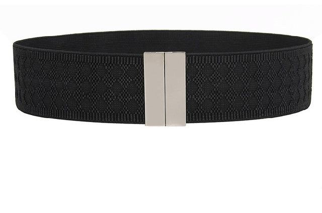 Wide black belts for dresses, chic fashion accessories, versatile and elegant.