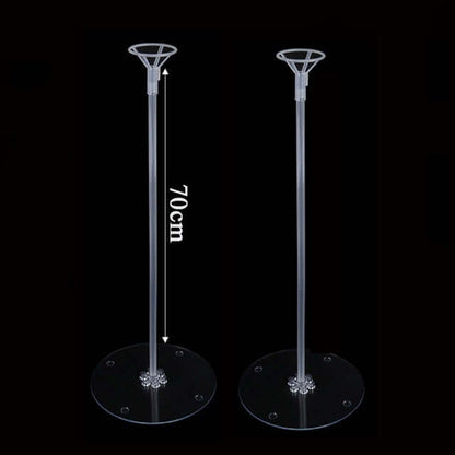 Reusable, strong and stylish metal balloon stands, available in packs of 1, 3 or 5 units.