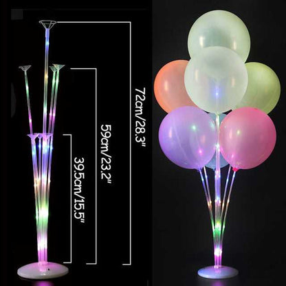 Reusable, strong and stylish metal balloon stands, available in packs of 1, 3 or 5 units.